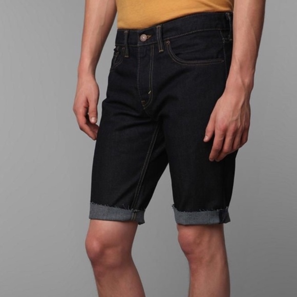levi's 511 shorts black